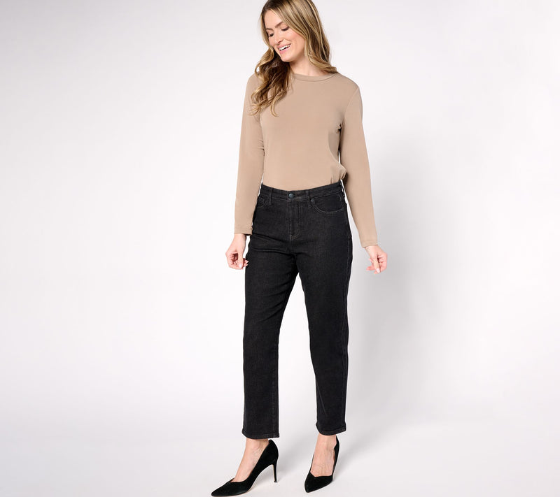 NYDJ Relaxed Boyfriend Jean - Vintage Black — View 6