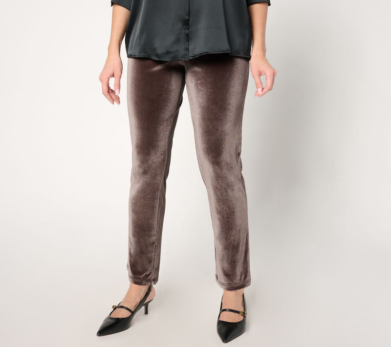 BEAUTIFUL by Lawrence Zarian Regular Velvet Cigarette Pant — Main view