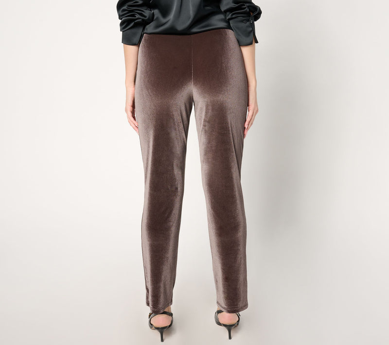 BEAUTIFUL by Lawrence Zarian Regular Velvet Cigarette Pant — View 10