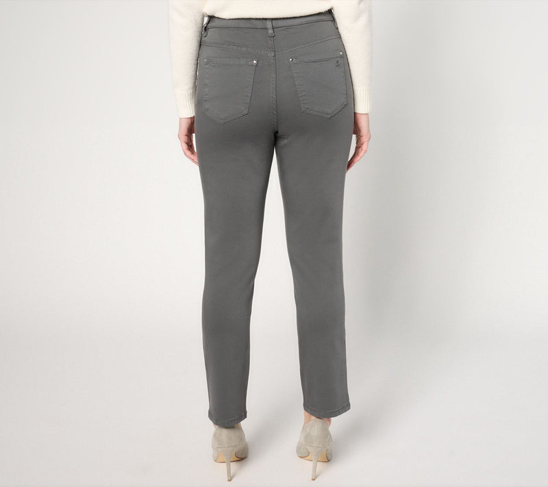 Joan Rivers Regular Cotton Sateen 5-Pocket Pant w/ Beaded Trim — View 4