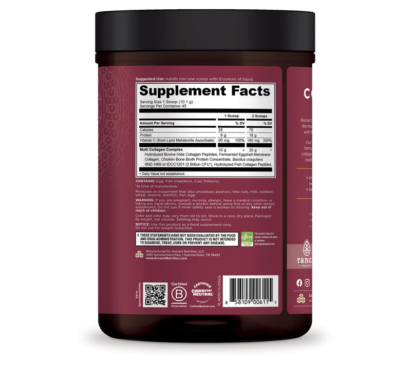 Ancient Nutrition Multi Collagen Protein 45 Servings — View 2