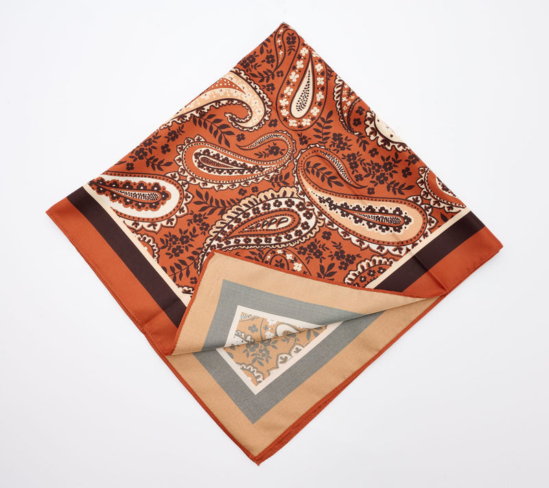 Denim & Co. Heritage Printed Twill Scarf — View 7
