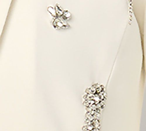 GRAVER Susan Graver Embellished Ponte Shawl Collar Blazer — View 2