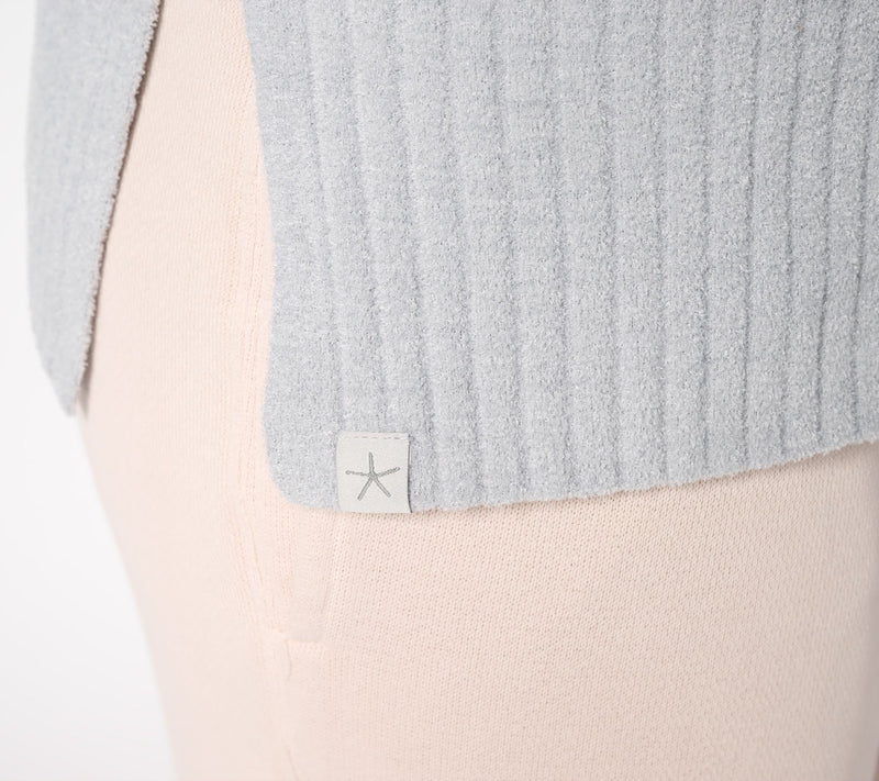 Barefoot Dreams CozyChic Ultra Lite Collared Pullover With Slits — View 18