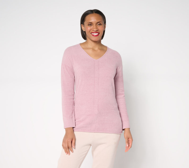 Barefoot Dreams CozyChic Ultra Lite V-Neck Tunic — View 7