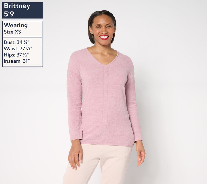 Barefoot Dreams CozyChic Ultra Lite V-Neck Tunic — View 12