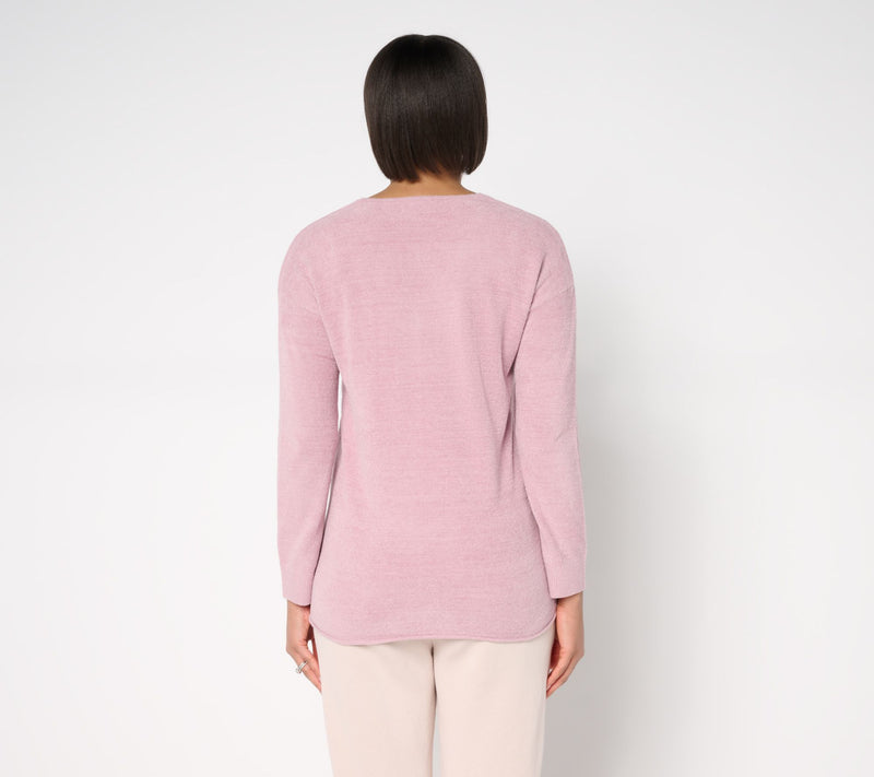 Barefoot Dreams CozyChic Ultra Lite V-Neck Tunic — View 13