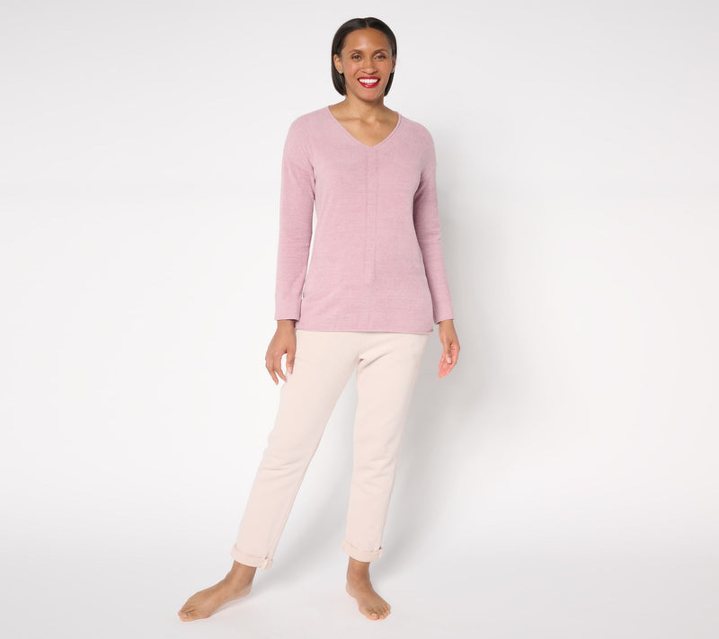 Barefoot Dreams CozyChic Ultra Lite V-Neck Tunic — View 14
