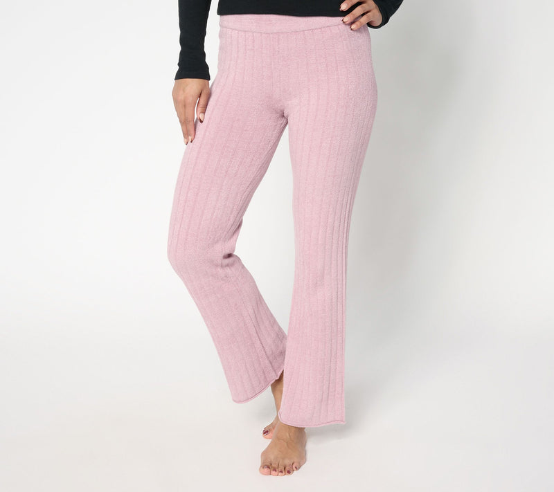 Barefoot Dreams Petite CozyChic Ultra Lite Ribbed Flare Pant — Main view
