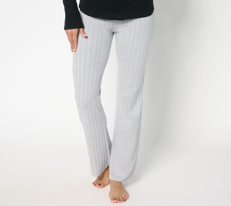 Barefoot Dreams Petite CozyChic Ultra Lite Ribbed Flare Pant — View 16