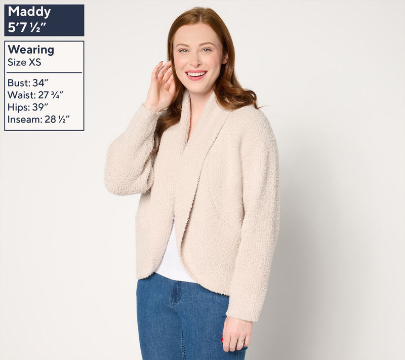 Barefoot Dreams CozyTwist Cocoon Cardigan — View 7
