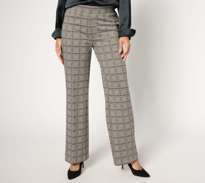Dennis Basso Regular Jaquard Knit Pants — View 11