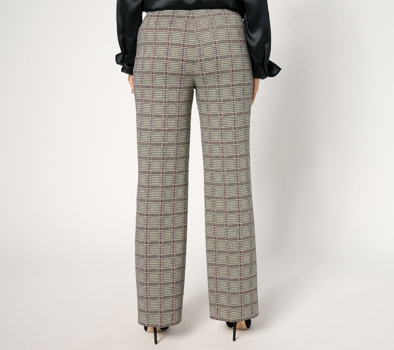 Dennis Basso Regular Jaquard Knit Pants — View 4