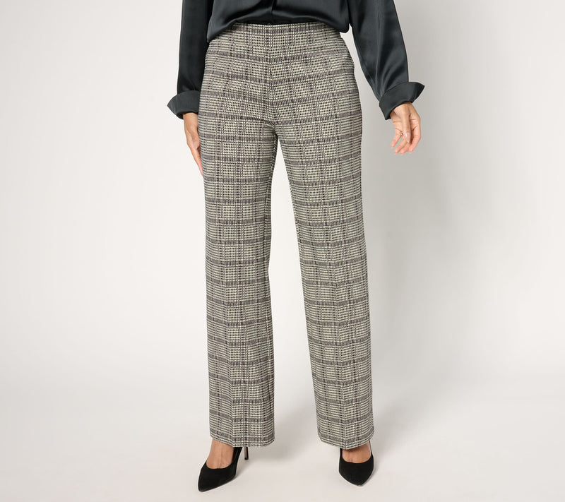 Dennis Basso Regular Jaquard Knit Pants — View 12