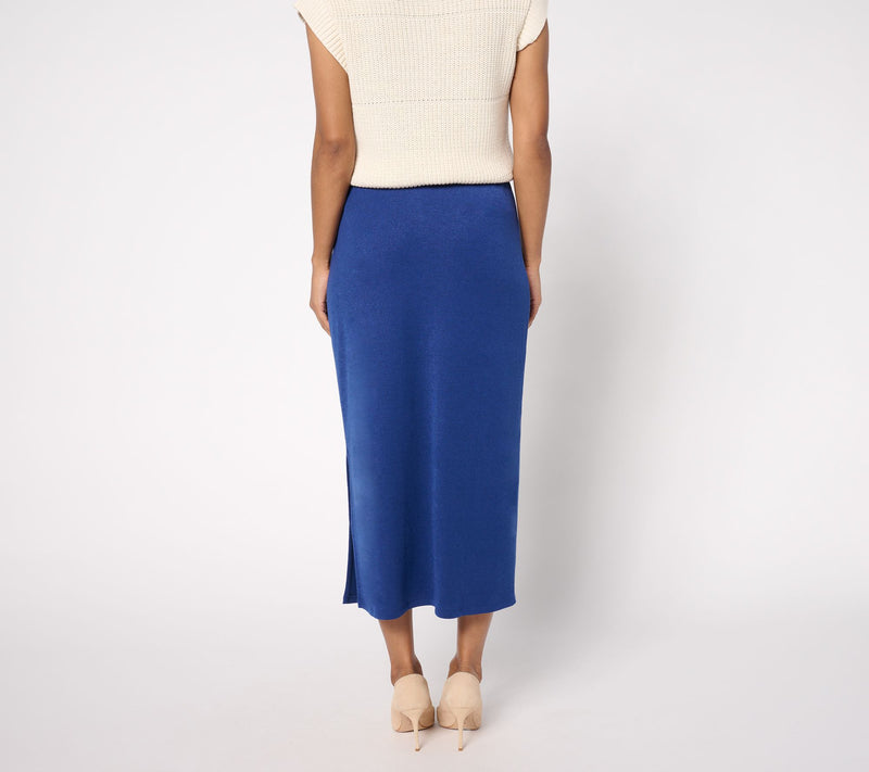 Dennis Basso Regular Luxe Sweater Knit Long Skirt — View 11