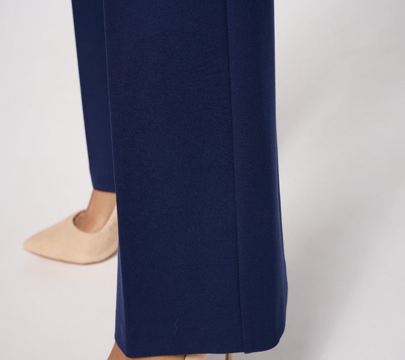 Dennis Basso Petite Ponte Knit Boot Cut Pants — View 13