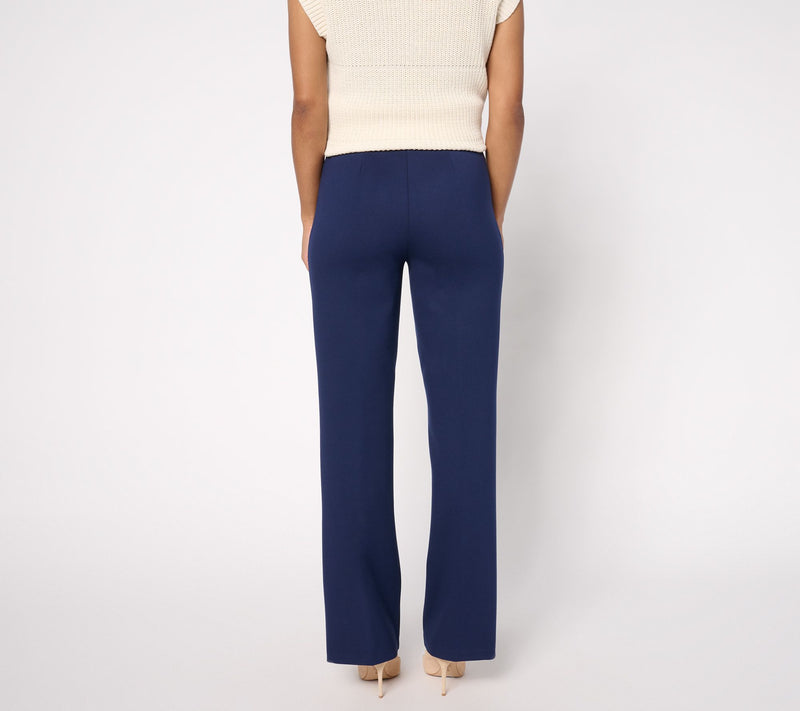 Dennis Basso Petite Ponte Knit Boot Cut Pants — View 11