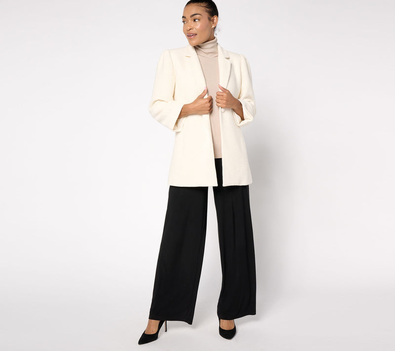 Dennis Basso Textured Boucle Knit Blazer — View 8