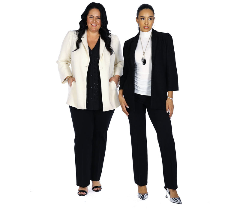 Dennis Basso Textured Boucle Knit Blazer — View 10
