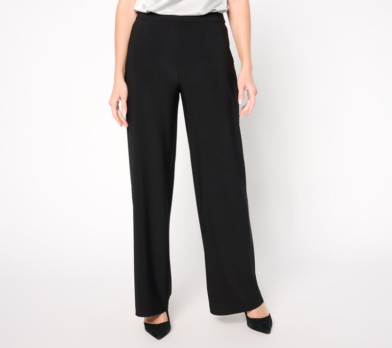 Dennis Basso Regular Italia Knit Wide Leg Pants — View 9