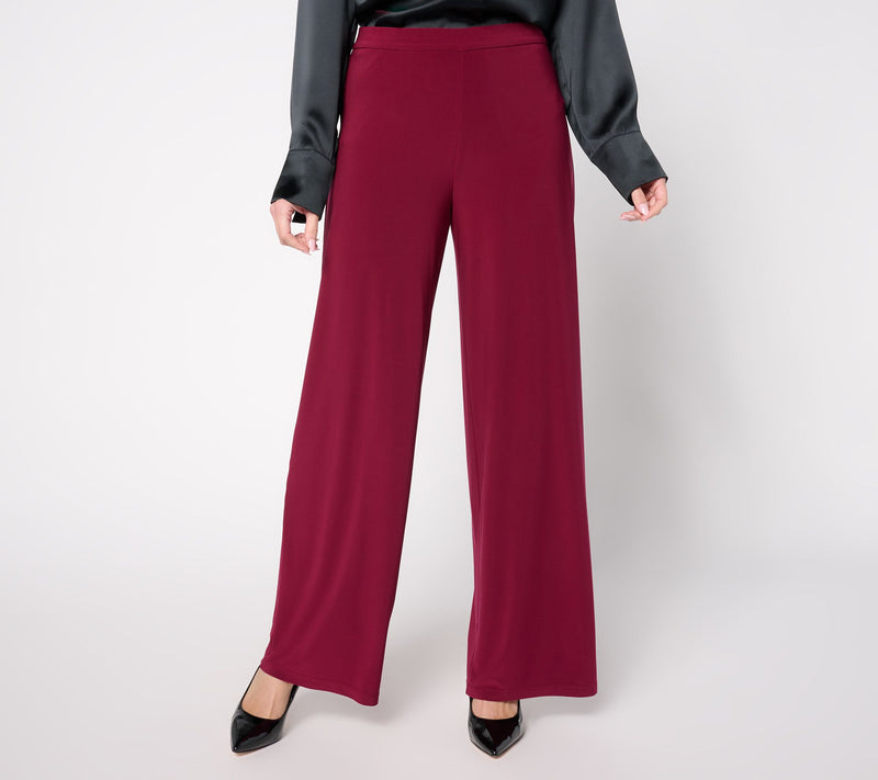 Dennis Basso Regular Italia Knit Wide Leg Pants — View 3