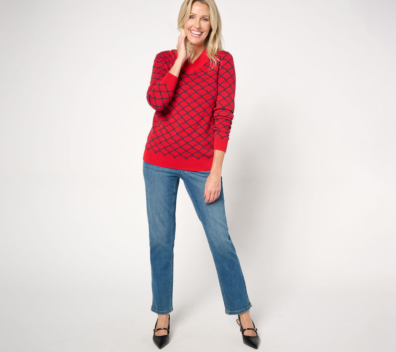 Studio Park x Alberti Popaj Womens Festive Pullover Sweater — View 10
