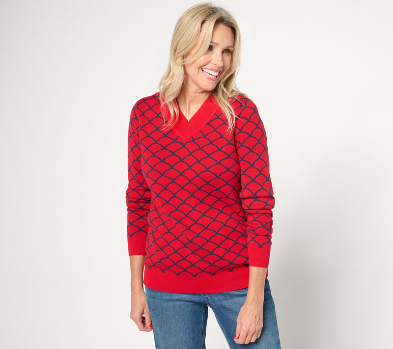 Studio Park x Alberti Popaj Womens Festive Pullover Sweater — View 3
