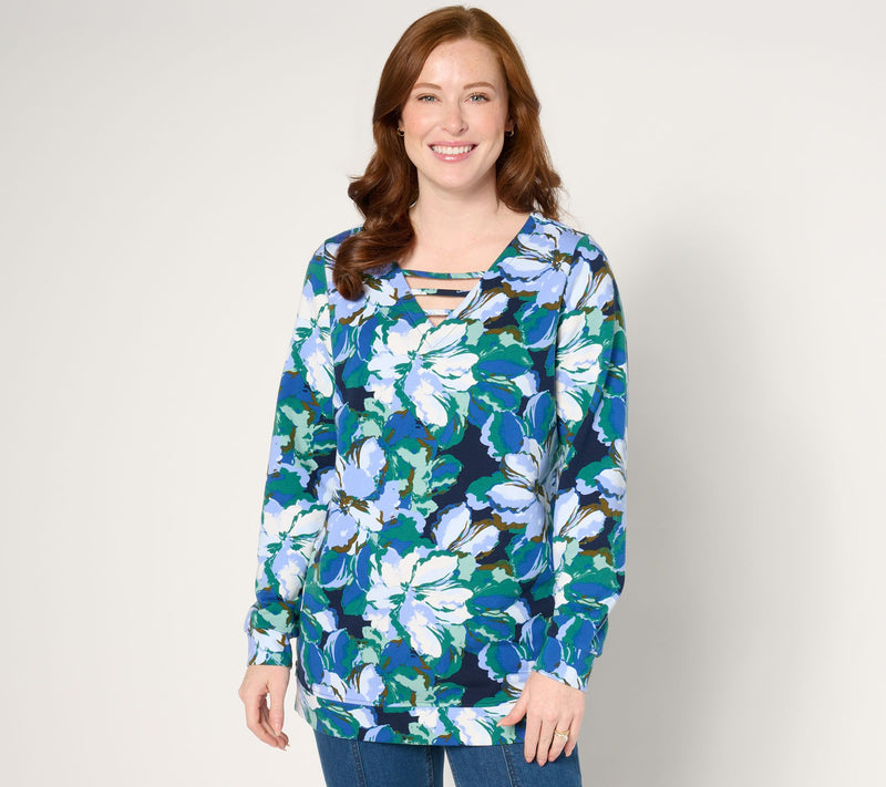 Sport Savvy French Terry Top with Side-Seam Zippers — View 16