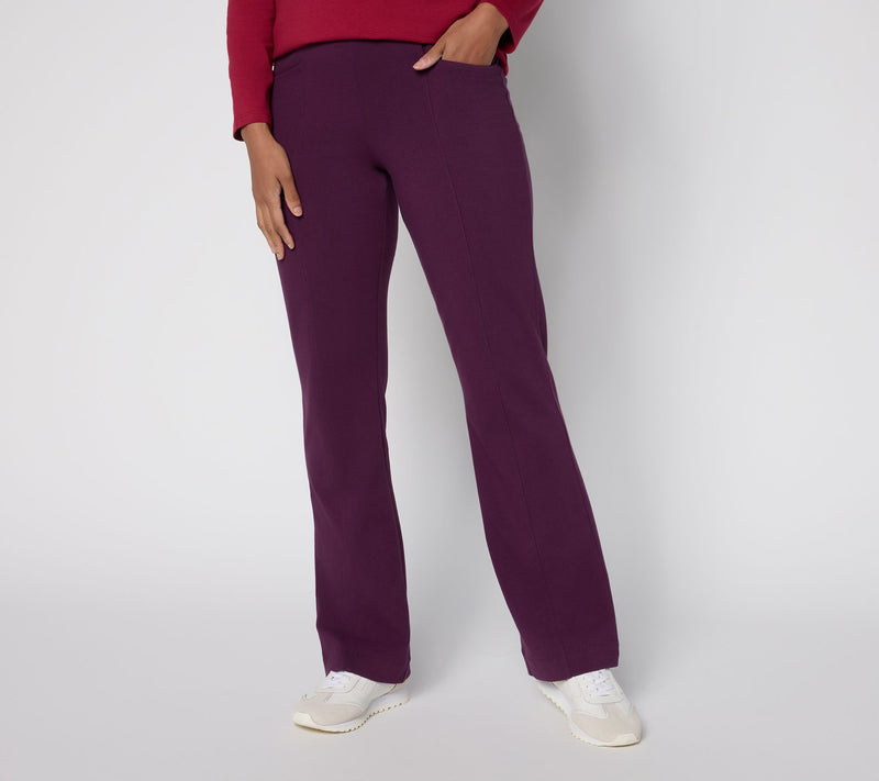 Denim & Co. Regular Duo Stretch Lightly Boot Pant — View 2