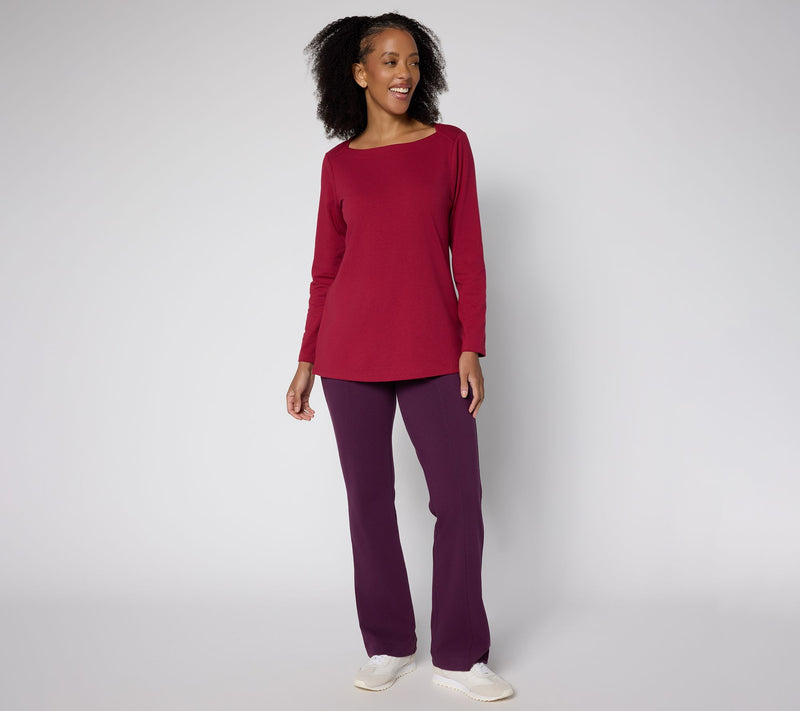 Denim & Co. Regular Duo Stretch Lightly Boot Pant — View 5