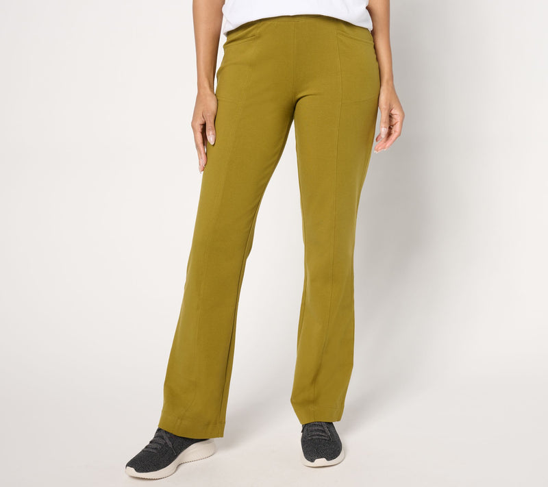 Denim & Co. Regular Duo Stretch Lightly Boot Pant — View 16