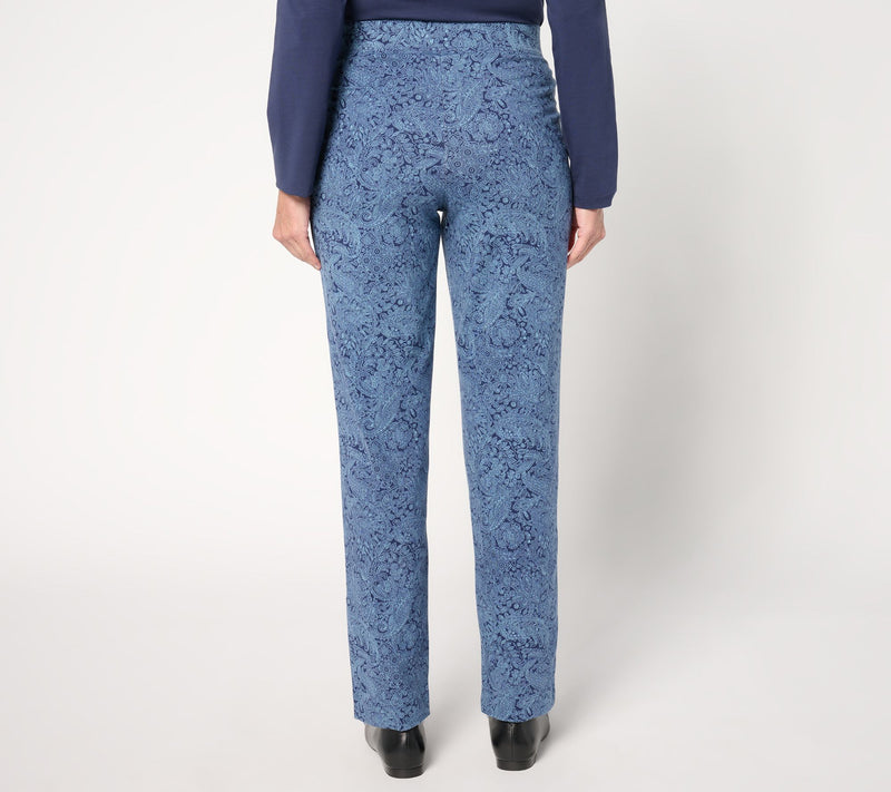 Denim & Co. Regular Any Day Duo Stretch Straight-Leg Pants — View 13