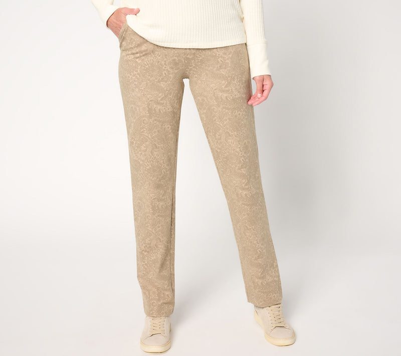 Denim & Co. Regular Any Day Duo Stretch Straight-Leg Pants — View 9