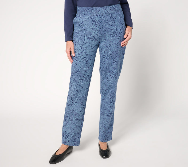 Denim & Co. Petite Any Day Duo Stretch Straight-Leg Pants — View 11