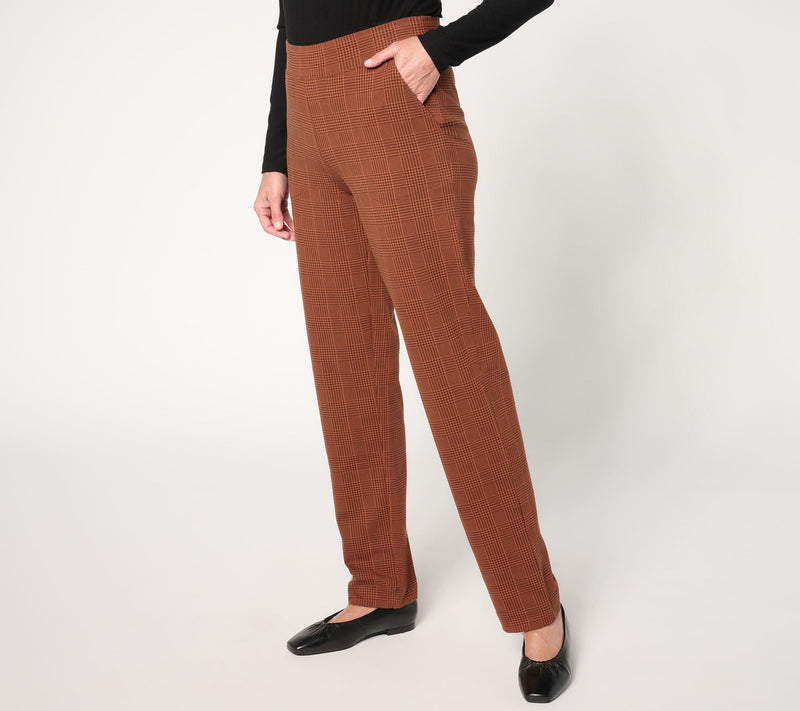 Denim & Co. Petite Any Day Duo Stretch Straight-Leg Pants — View 5