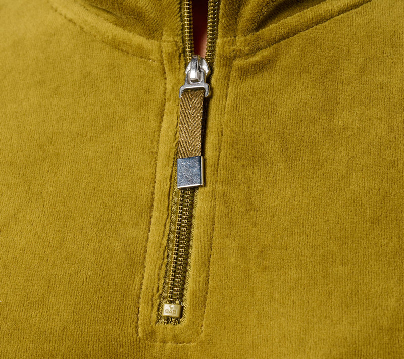 Denim & Co. Active Velour Quarter Zip Top — View 12
