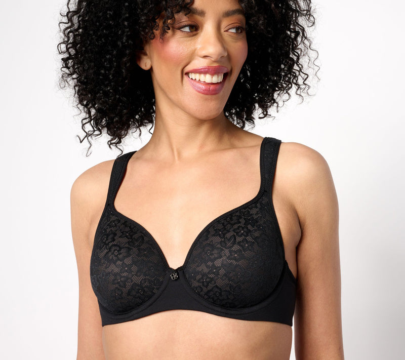 Breezies Lace Elegance Smooth Underwire T-Shirt Bra — View 8