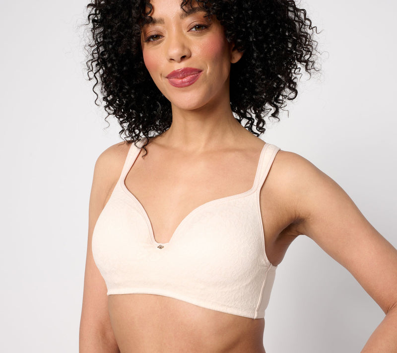 Breezies Lace Elegance Smooth Wirefree T-Shirt Bra — View 10