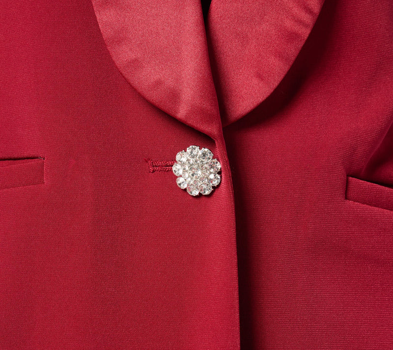 Tailored by Susan Graver Petite LK Fusion Blazer w/Satin Collar — View 14