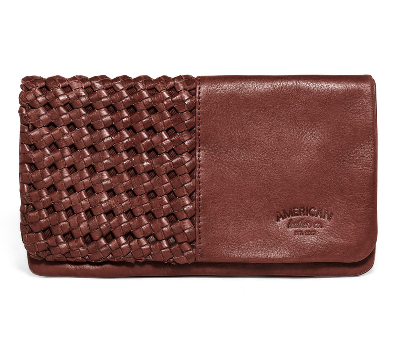 American Leather Co. Webster Woven Leather Bifold Wallet — View 9
