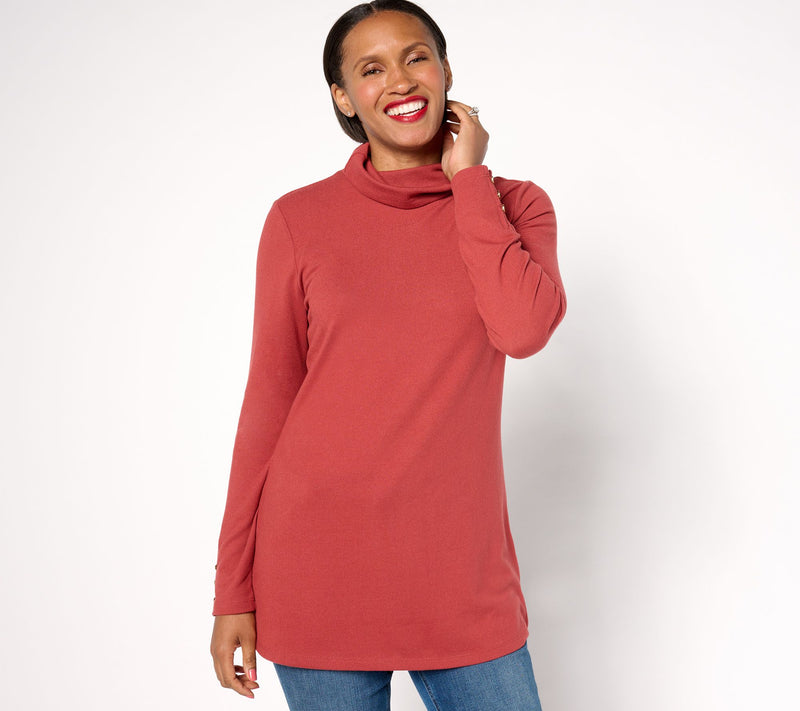 Denim & Co. Essentials Regular Heavenly Jersey Tunic — View 7