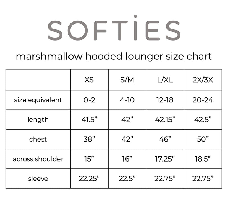Softies Heather Marshmallow Hooded Lounger — View 4