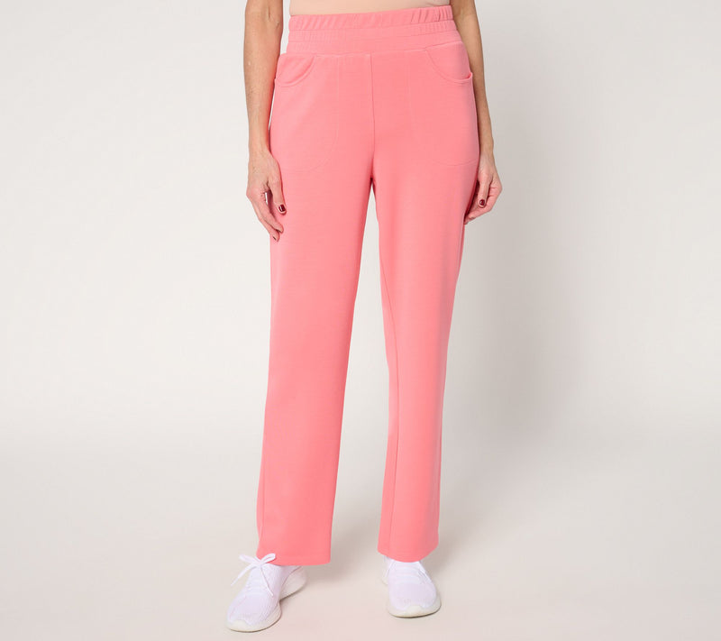Belle by Kim Gravel Petite Scubaluxe Straight Pant — View 16