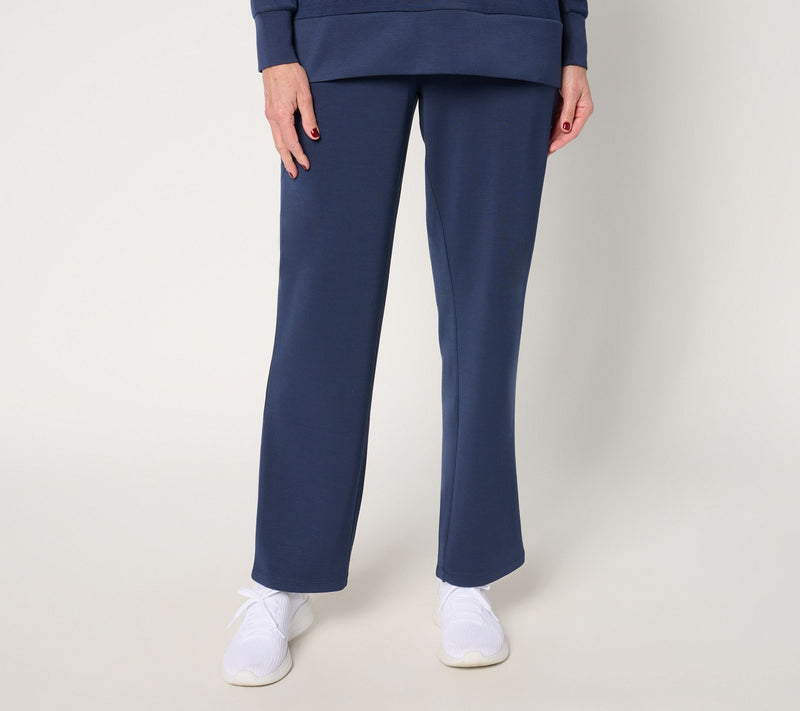 Belle by Kim Gravel Petite Scubaluxe Straight Pant — View 19