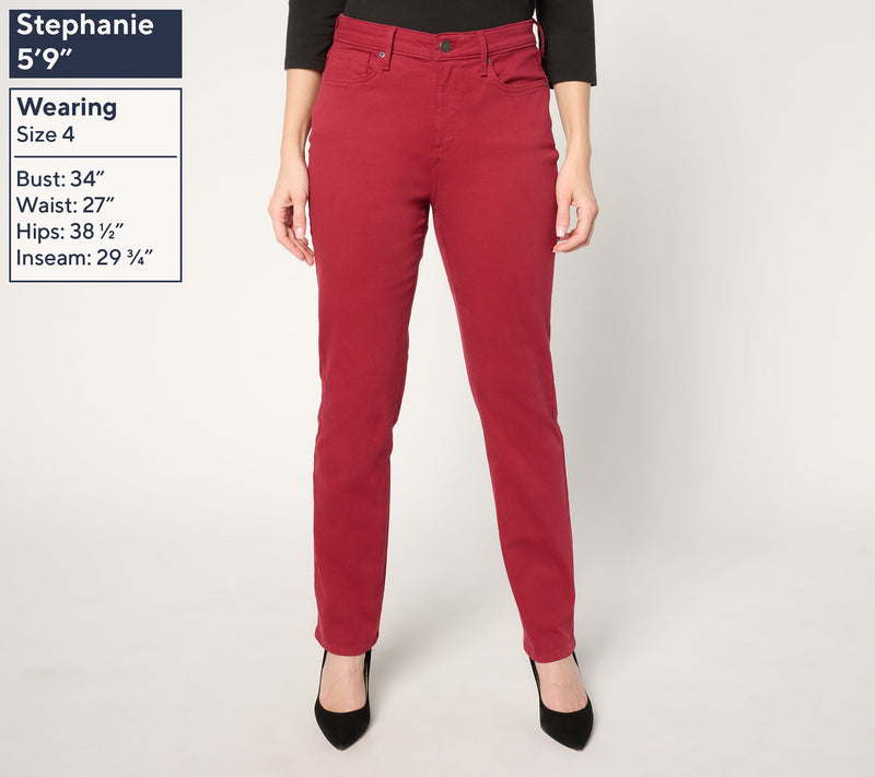 NYDJ Sheri Slim High Rise Fashion Jean - Wild Currant — View 2