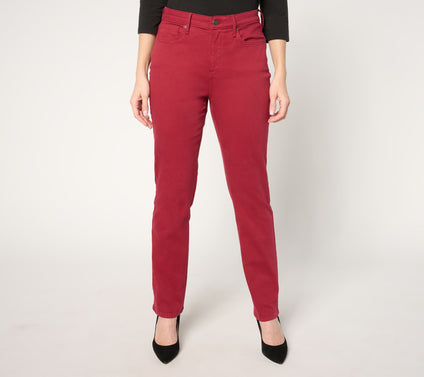 NYDJ Sheri Slim High Rise Fashion Jean - Wild Currant