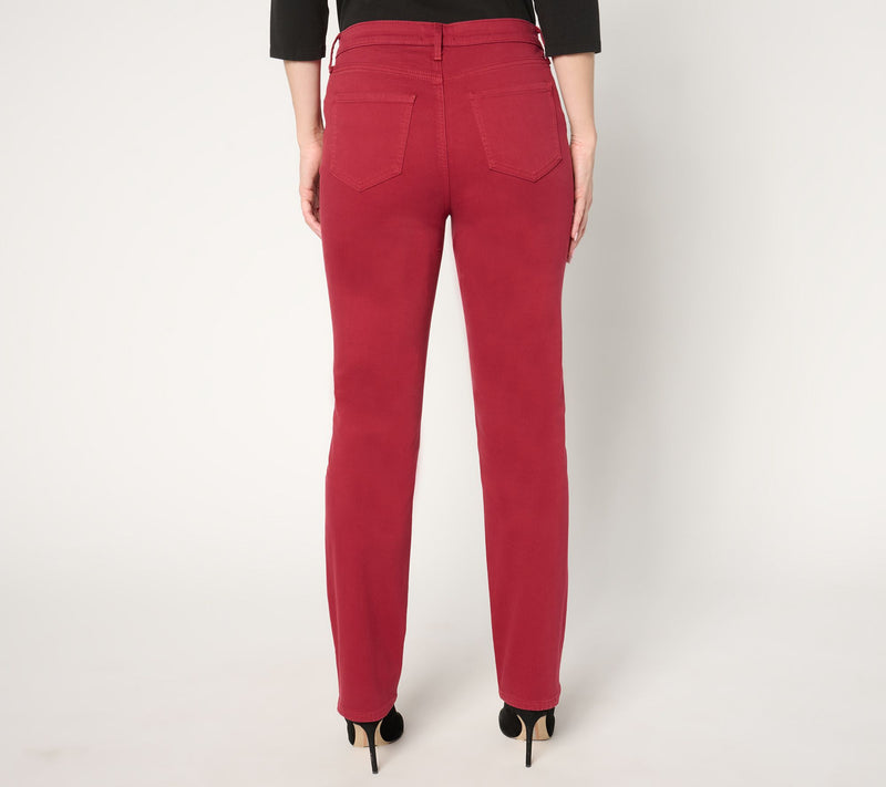 NYDJ Sheri Slim High Rise Fashion Jean - Wild Currant — View 3