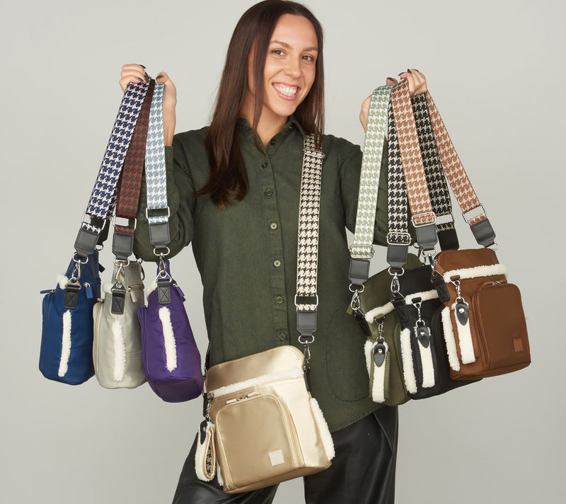 IHKWIP The City Sherpa Crossbody with Houndstooth Strap — View 22