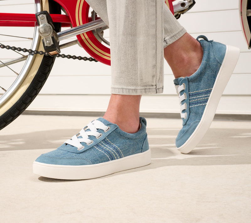 Revitalign Orthotic Canvas with Leather Detail Slip-on Sneakers-Dara — View 19