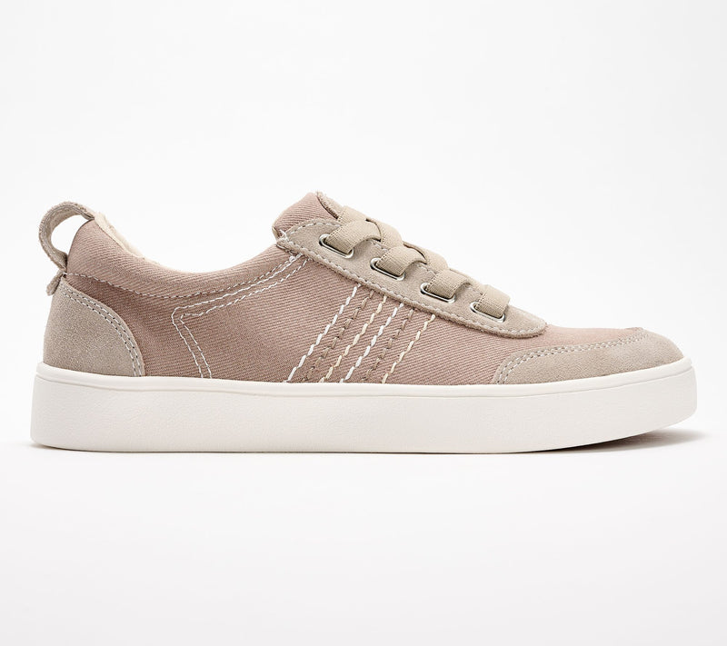 Revitalign Orthotic Canvas with Leather Detail Slip-on Sneakers-Dara — View 14